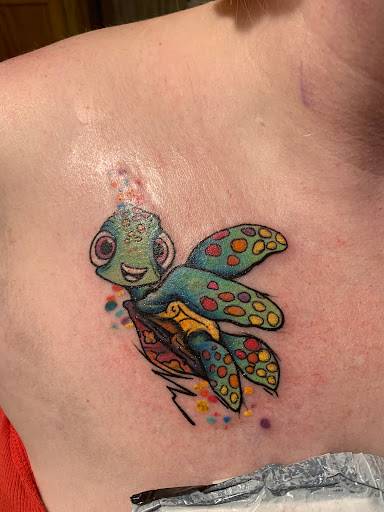 Explore family arm sleeve tattoo ideas, creative tattoo ideas in Fond Du Lac, available at Gallery 83 Tattoo Co.