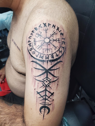 Explore leg tattoo placement ideas, creative tattoo ideas in Coral Springs, available at Salvation Tattoo Lounge Coral Springs