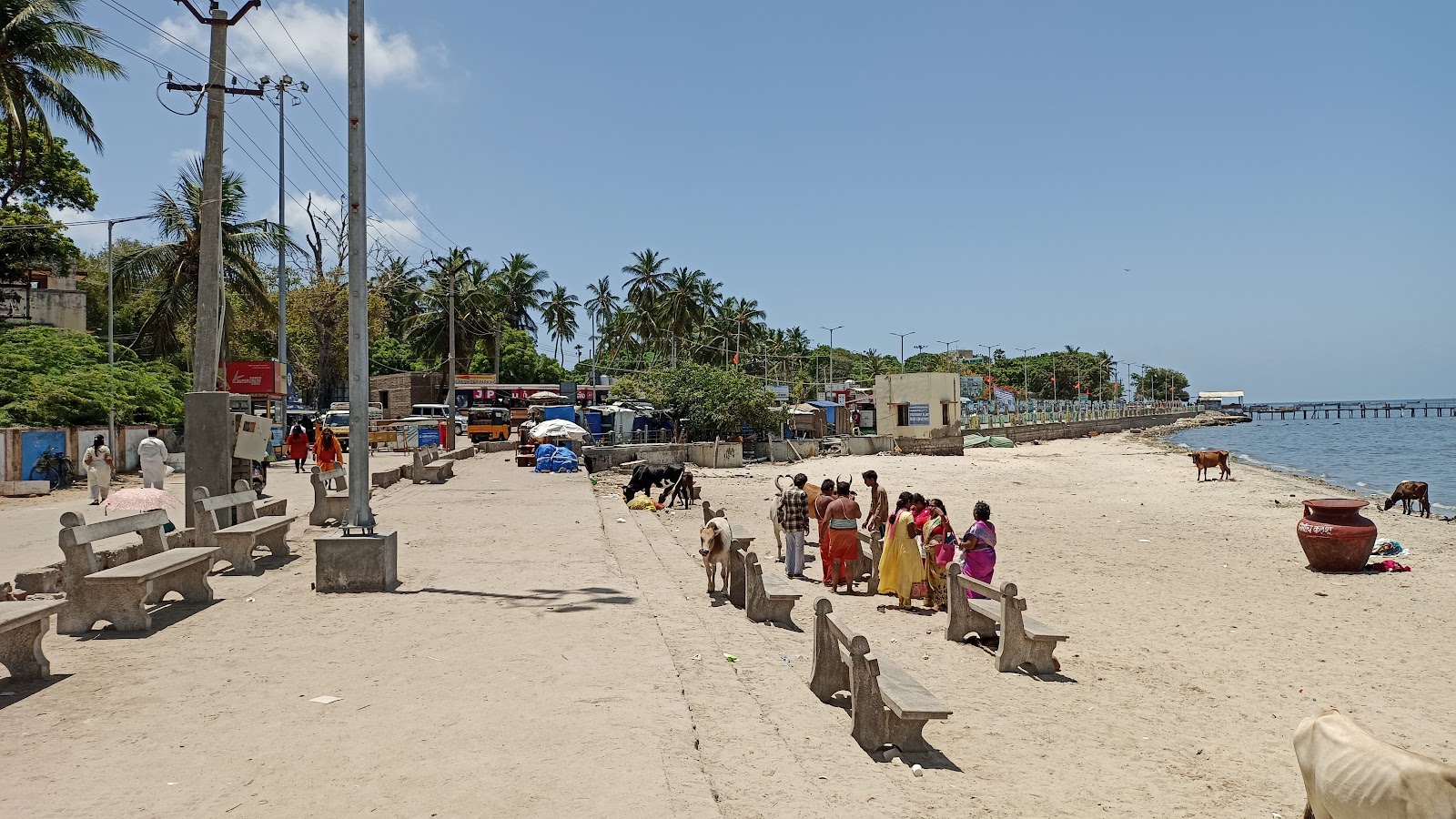 Φωτογραφία του Rameshwaram Sea Shore Beach - δημοφιλές μέρος μεταξύ λάτρεις της χαλάρωσης