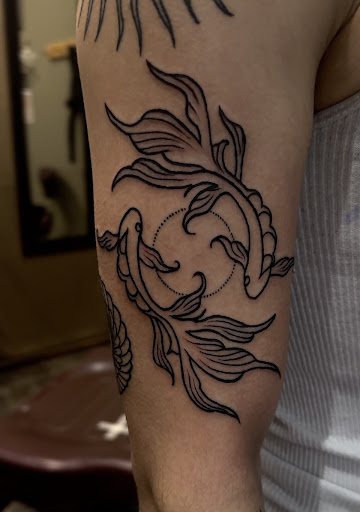 Explore dad daughter tattoo ideas, creative tattoo ideas in Bethel, available at Sarah R. Lane Custom Art