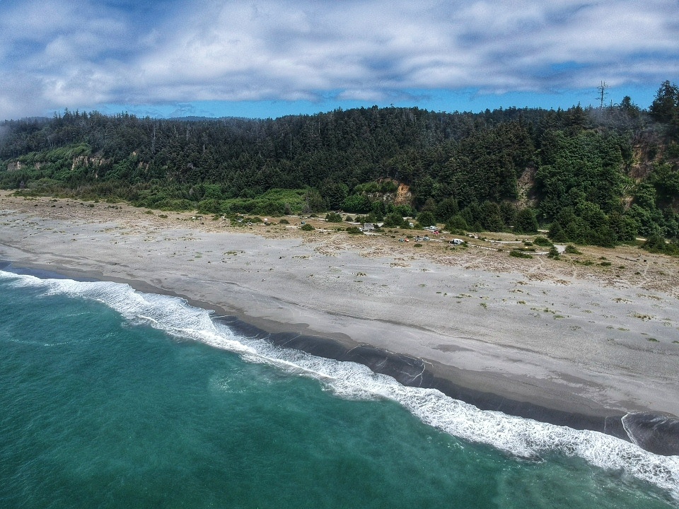 Photo de Gold Bluffs Beach situé dans une zone naturelle