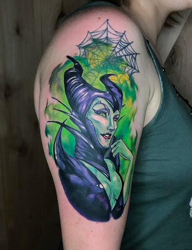 Explore girly half sleeve tattoo ideas for females, creative tattoo ideas in San Marcos, available at The War Room Tattoo Studio (By Appointment only)