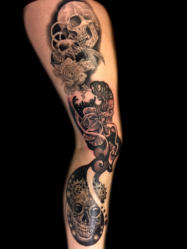 Explore tattoo ideas dog, creative tattoo ideas in Ilion, available at Stellar Studio Tattoo