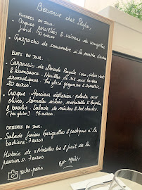 Restaurant français Pêche à Paris (la carte)
