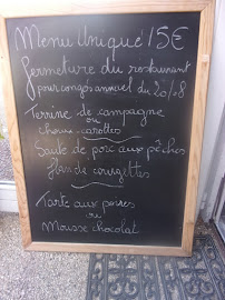Au Pays de Jeanne à Domrémy-la-Pucelle menu