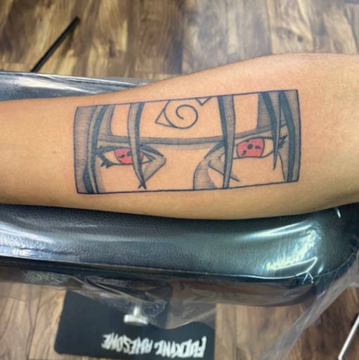 Explore tattoo ideas on calf, creative tattoo ideas in Baltimore, available at Rippd Canvas Tattoo Shop Artists Social Club