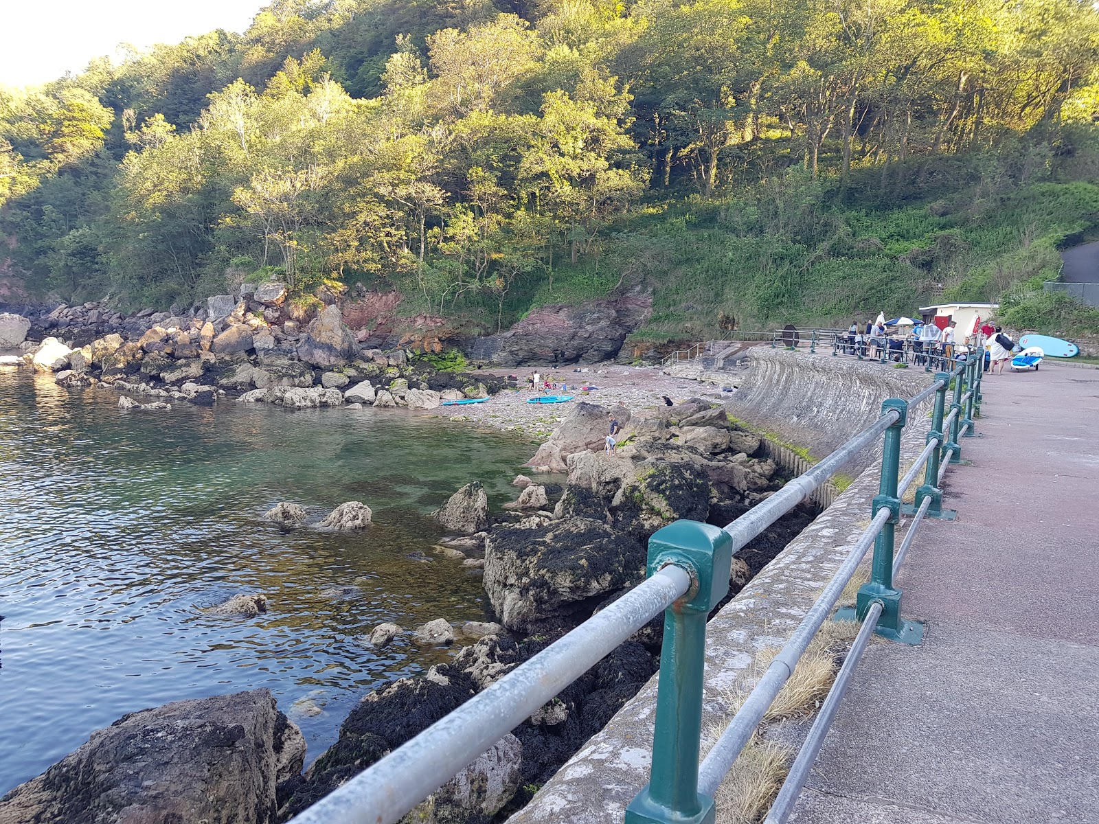 Foto di Anstey's Cove circondato da montagne