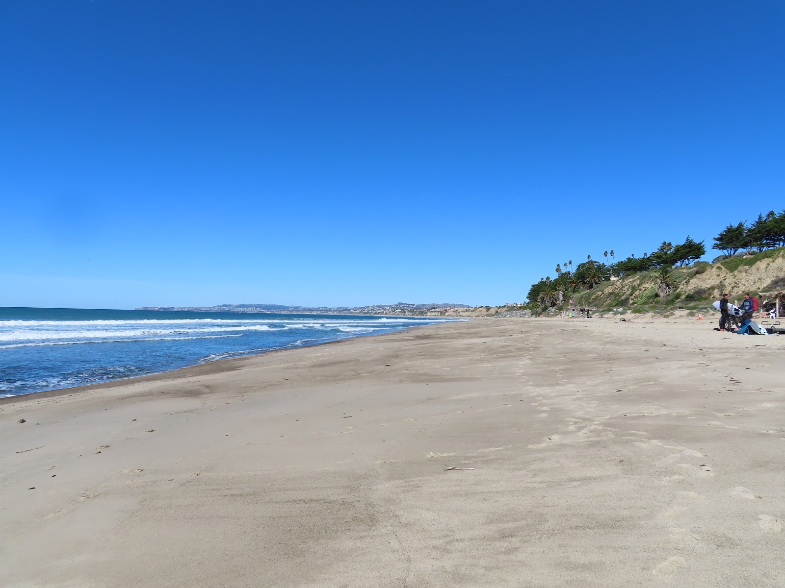 Fotografija Trestles Beach z svetel pesek površino