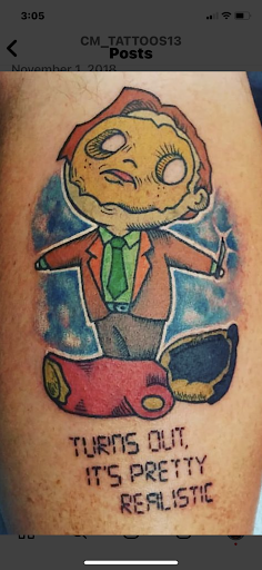 Explore warlock tattoo ideas, creative tattoo ideas in Cocoa, available at Rorschach Tattoo Shop and Piercing Studio