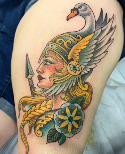 Explore sleeve tattoo filler ideas, creative tattoo ideas in Milwaukee, available at Solid State Tattoo