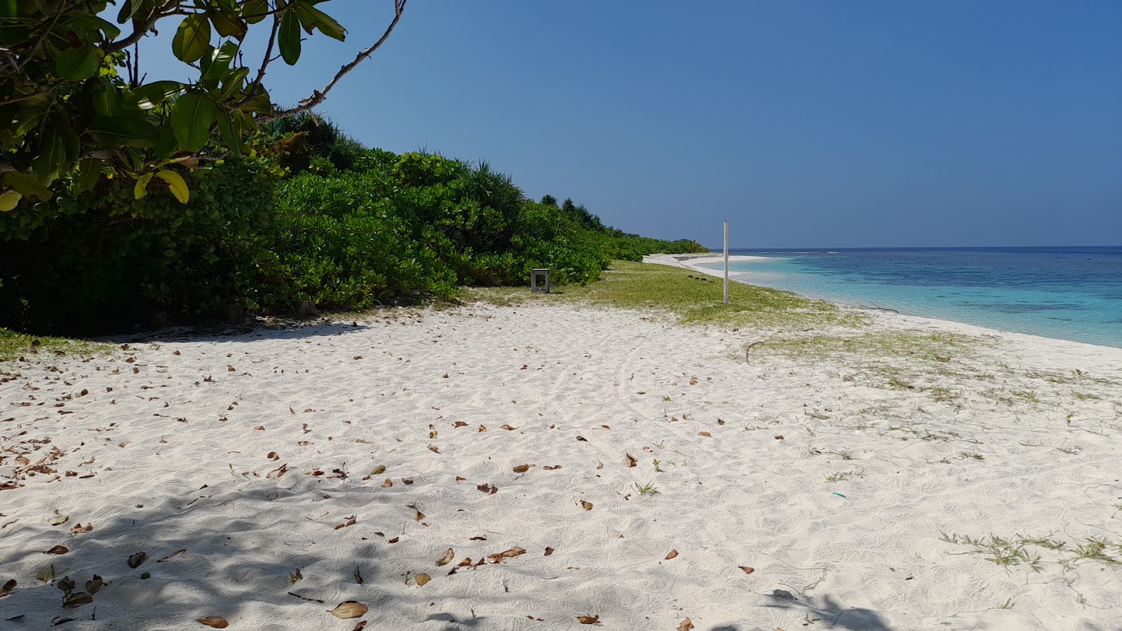 Foto von Funa Beach mit weißer sand Oberfläche