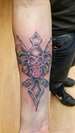 Explore leaf tattoo ideas, creative tattoo ideas in La Crosse, available at La Crosse Tattoo