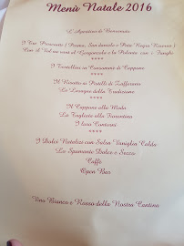 Carte du Ristorante Montebuoni à Impruneta