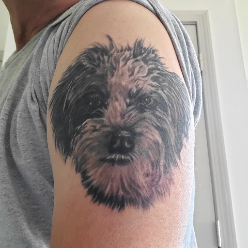 Explore calf muscle tattoo ideas, creative tattoo ideas in Lewiston, available at Altered Image Tattoo Studio