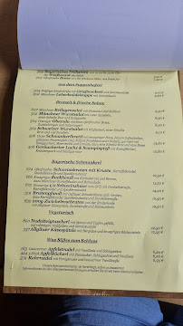 Menu / carte de Augustiner Bräustuben à Munich
