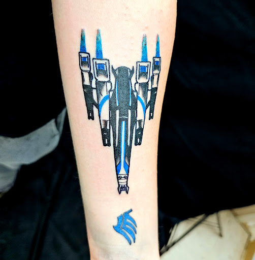 Explore german tattoo ideas, creative tattoo ideas in Dickinson, available at The Empty Canvas Tattoo