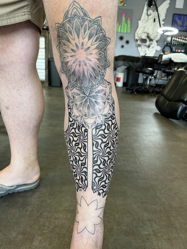 Explore small stitch tattoo ideas, creative tattoo ideas in Arlington, available at Rock and Rose Tattoo