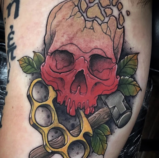 Explore cross tattoo idea, creative tattoo ideas in Oyster Bay, available at The Fortune of War