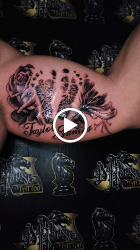 Explore music tattoo ideas for females, creative tattoo ideas in Warren, available at Dark Horse Tattoo Co. LLC.