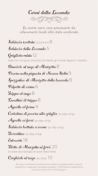 Menu / carte de Braceria Sapori di un Tempo à Ruvo di Puglia