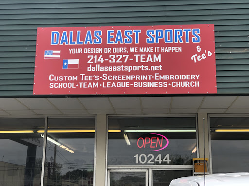 Screen Printer «Dallas East Sports», reviews and photos, 10244 Garland Rd, Dallas, TX 75218, USA