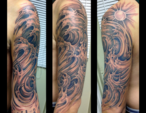 Explore upper back tattoo ideas for men, creative tattoo ideas in Berlin, available at Valhalla Artworks