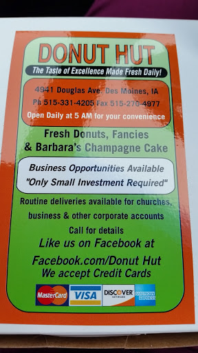 Donut Shop «Donut Hut», reviews and photos, 4941 Douglas Ave, Des Moines, IA 50310, USA