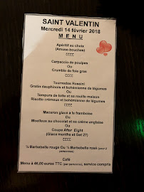 L'Hermitage à Sausset-les-Pins menu