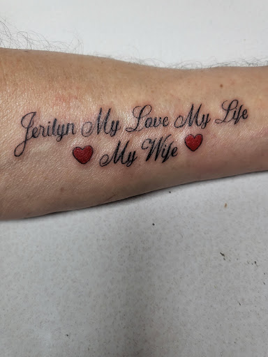 Explore heart and rose tattoo ideas, creative tattoo ideas in Mount Vernon, available at House Of Ink