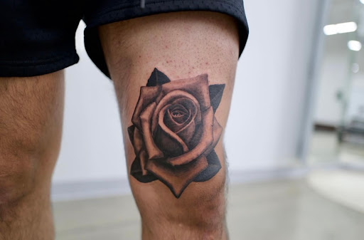 Explore tanning tattoo ideas, creative tattoo ideas in Hutto, available at Upside Tattoo