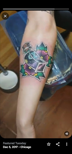 Explore monogram tattoo ideas, creative tattoo ideas in Riverside, available at Darkstar Tattoo CA