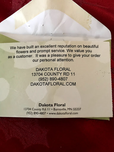 Florist «Dakota Floral Inc», reviews and photos, 13704 Co Rd 11, Burnsville, MN 55337, USA