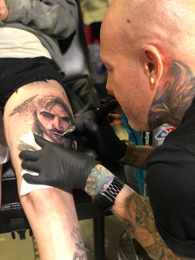 Explore half sleeve tattoo ideas, creative tattoo ideas in Boston, available at Boston Barber & Tattoo Co.
