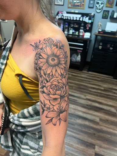 Explore railroad tattoo ideas, creative tattoo ideas in Nazareth, available at Nocturnal Tattoo