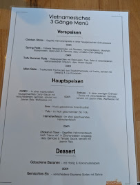 Restaurant vietnamien Hanoi Deli Kurfürstendamm à Berlin (le menu)
