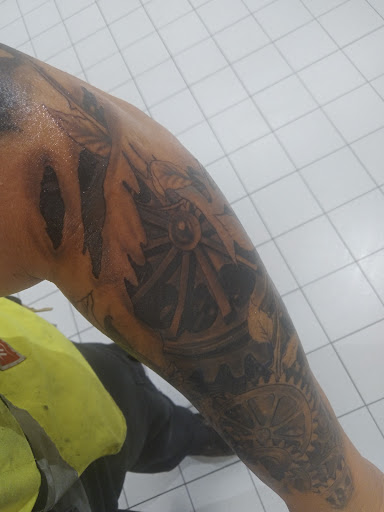 Explore hawaiian sleeve tattoo ideas, creative tattoo ideas in Hialeah, available at Fame Tattoos