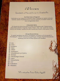 Menu / carte de Al Howara à Wuppertal