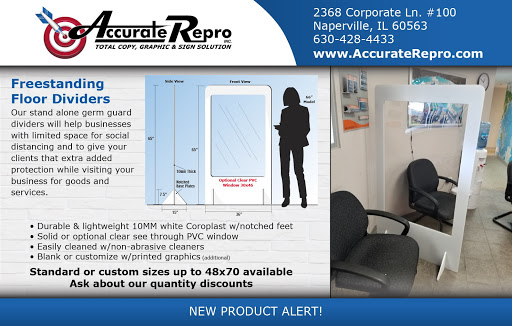 Sign Shop «Accurate Repro, Inc.», reviews and photos, 2368 Corporate Ln, Naperville, IL 60563, USA
