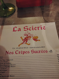 Crêperie La Scierie crêperie restaurant La Bresse à La Bresse (le menu)