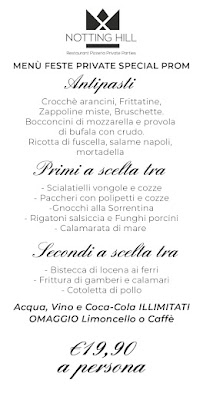 Notting Hill Di A. Cotugno à Sant'Antimo menu