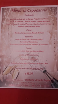 Trattoria Antichi Sapori à Balbiano carte