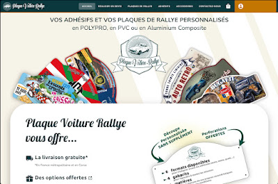 Plaque-voiture-rallye est une marque à Estaires