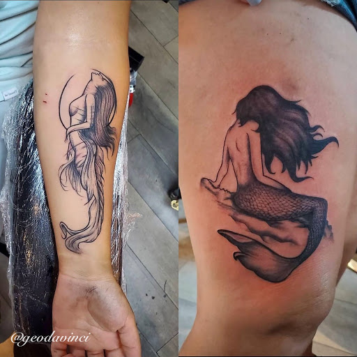 Explore trout tattoo ideas, creative tattoo ideas in Virginia Beach, available at World Famous Blue Horseshoe Tattoo and Piercing Independence