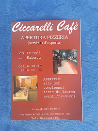 Menu du Ciccarelli Cafè à Verona