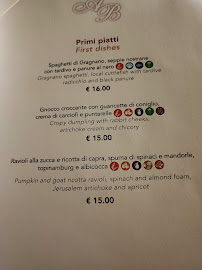 Menu du Ristorante Al Bàcar à Fagagna