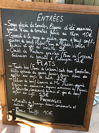 Carte du La Cuisine de la Fontaignotte à Semur-en-Auxois