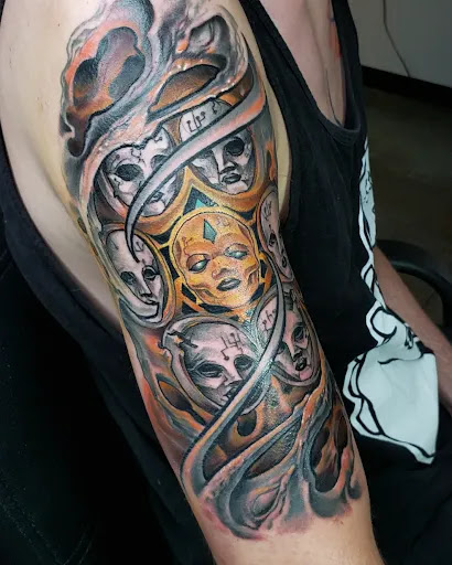 Explore firefly tattoo ideas, creative tattoo ideas in New Castle, available at Antimatter Tattoo & Gallery