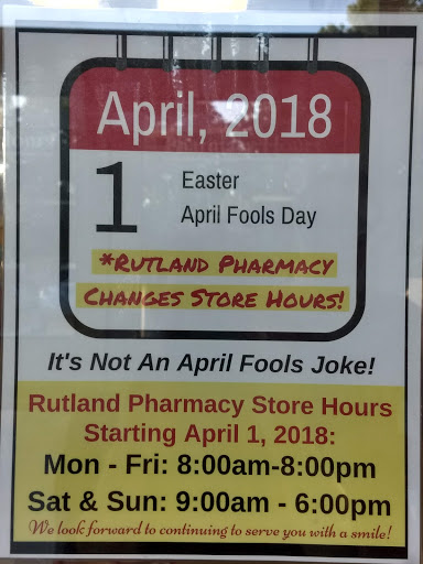 Rutland Pharmacy, 75 Allen St, Rutland, VT 05701, USA, 