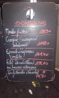 Café Rive Droite à Paris menu