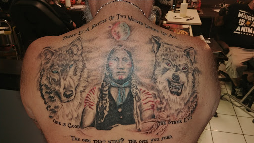 Explore upper sleeve tattoo ideas, creative tattoo ideas in Cincinnati, available at Red Dragon Tattoo & Piercing